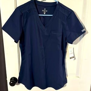 Med couture medium Navy top! New with tags!!